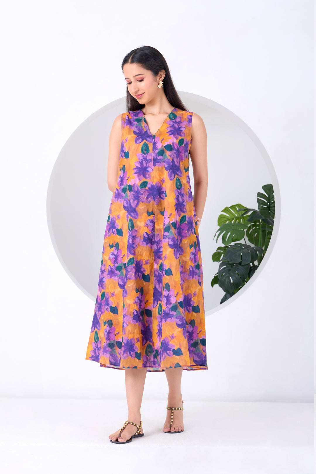 Orange Purple Montana Dress