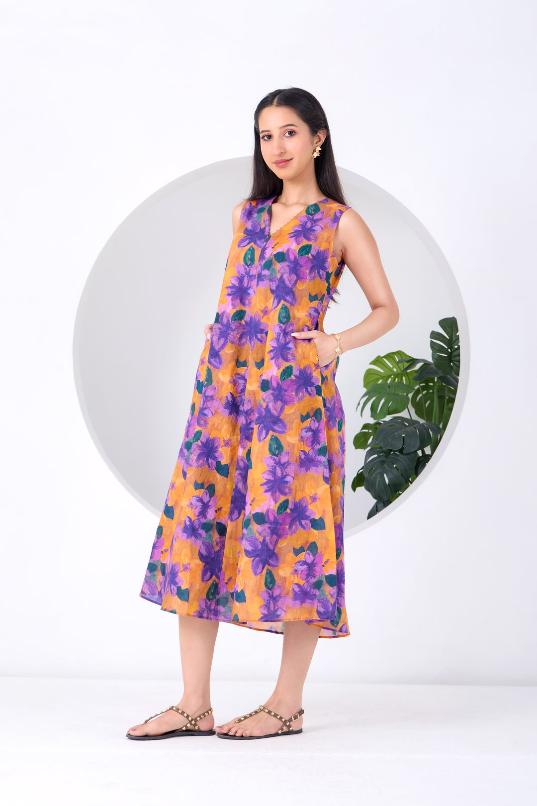 Orange Purple Montana Dress