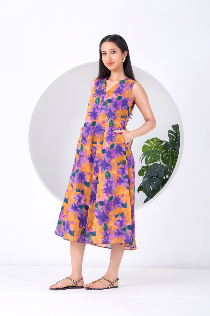 Orange Purple Montana Dress