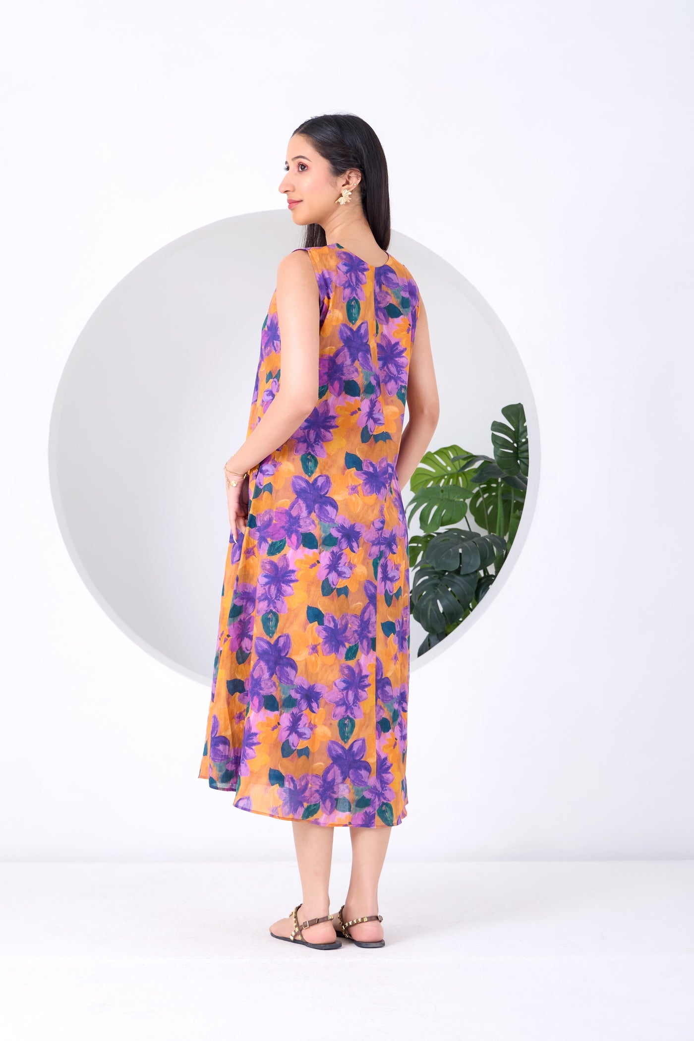 Orange Purple Montana Dress