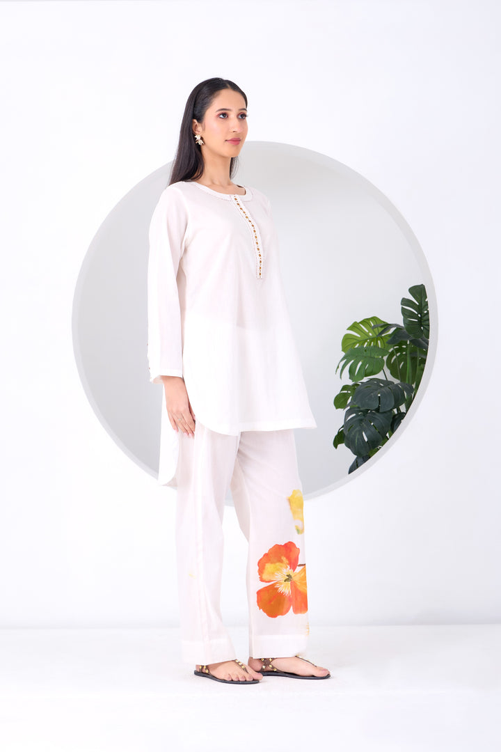 White Daisy Summer Coord Set