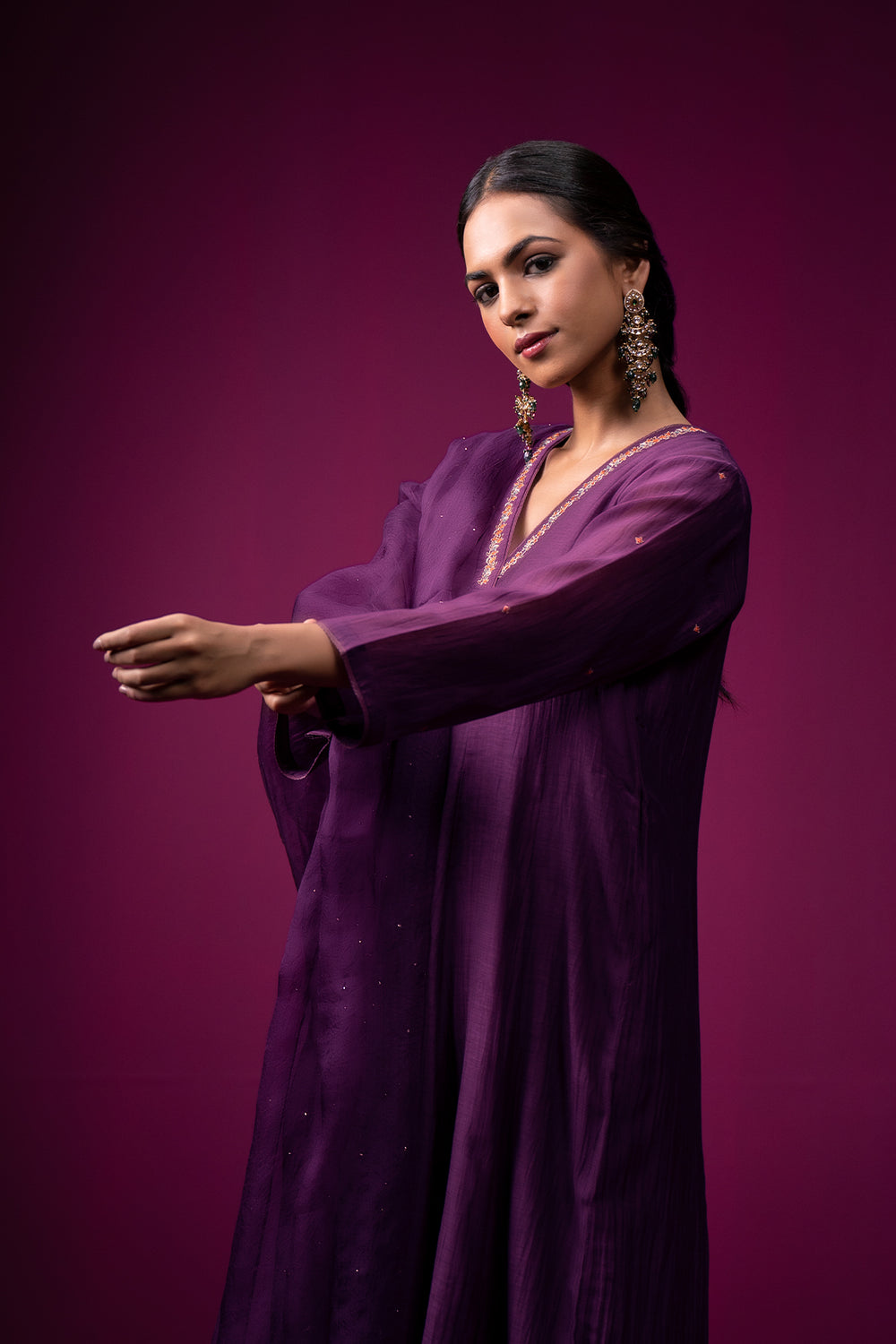 Kajri Form Inaya Hand embroidered Kajri Kurta Set - Set of 2 – Trendytokari