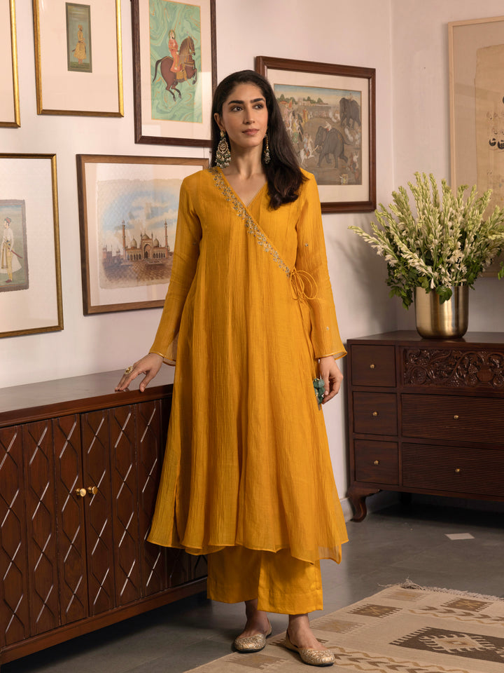 Rekha Dastaan Angrakha Kurta Set
