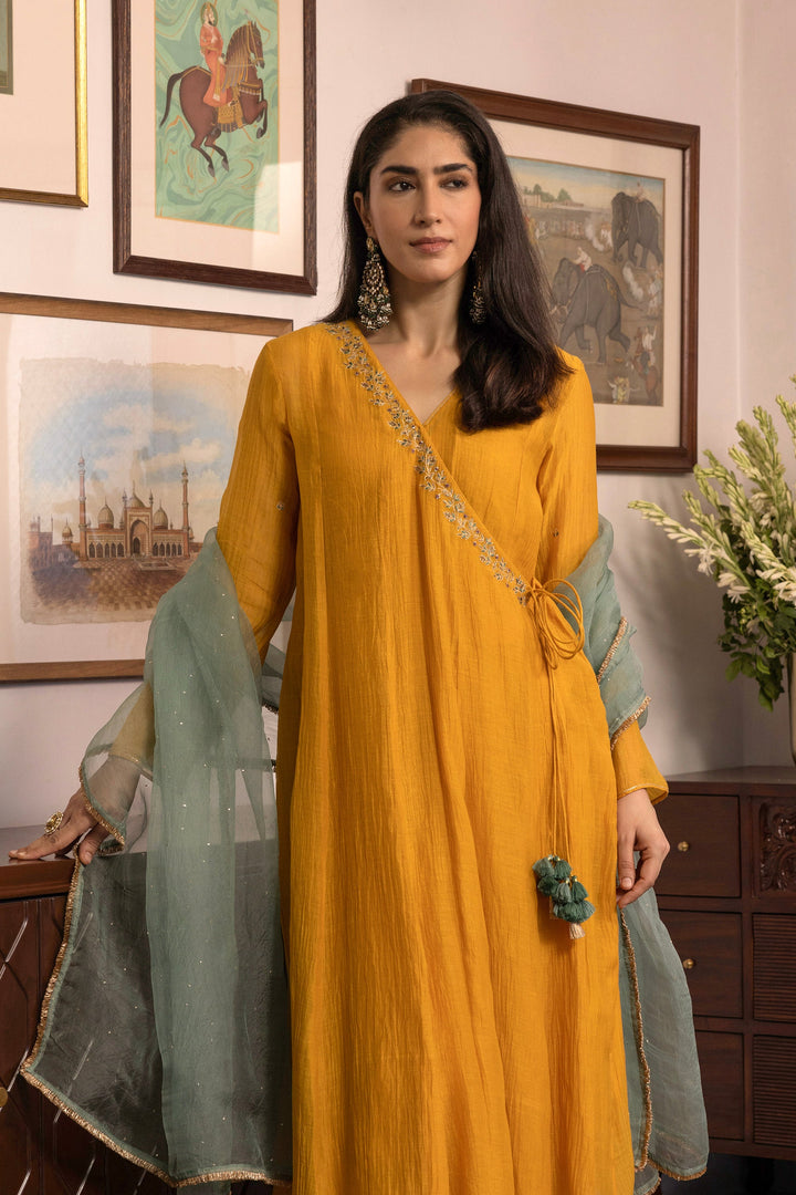 Rekha Dastaan Angrakha Kurta Set