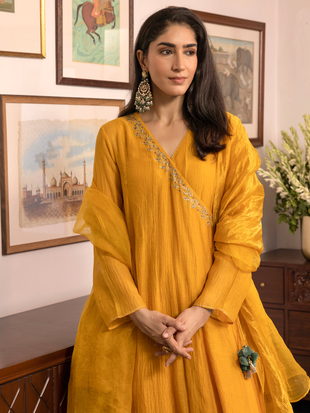 Rekha Dastaan Angrakha Kurta Set