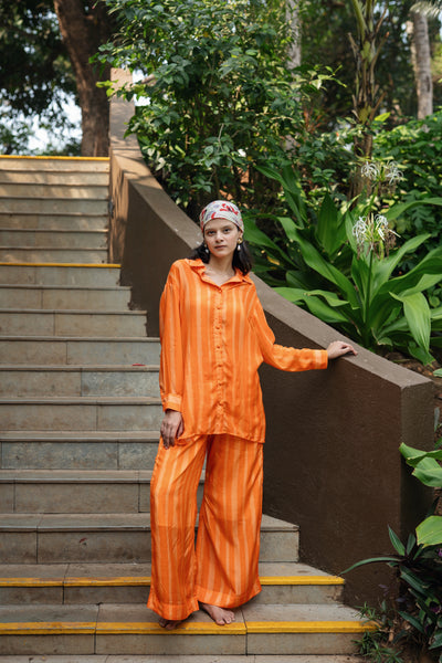 Maria Orange Coord Set