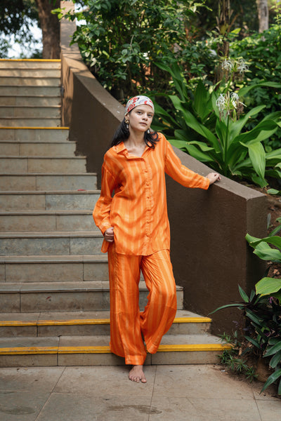 Maria Orange Coord Set