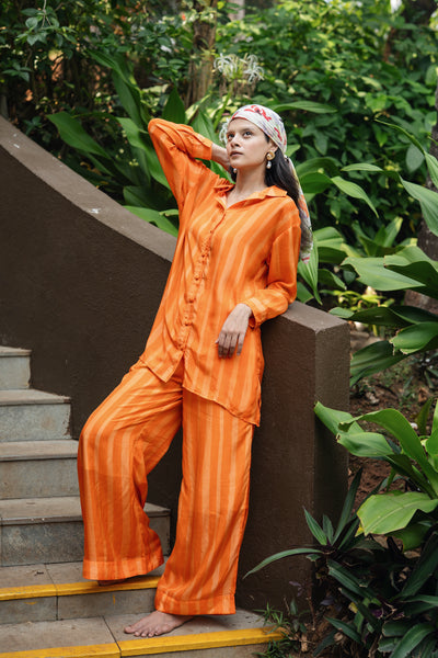 Maria Orange Coord Set
