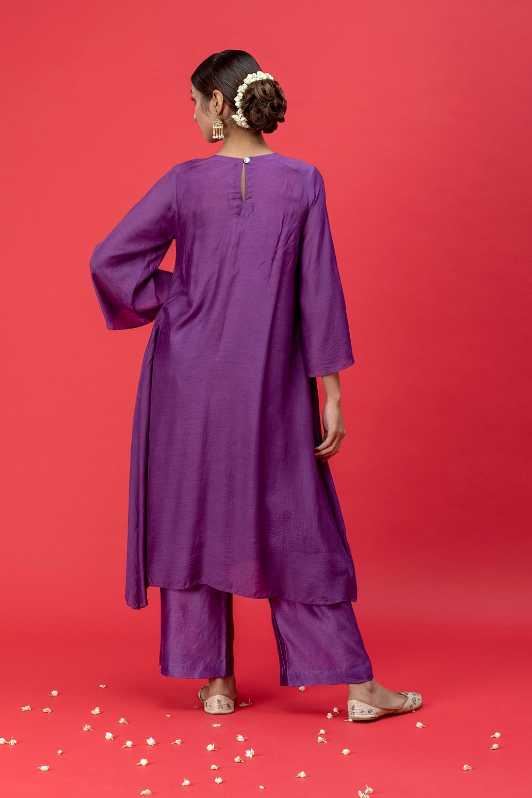 Purple Amethyst Mirror Suit Set