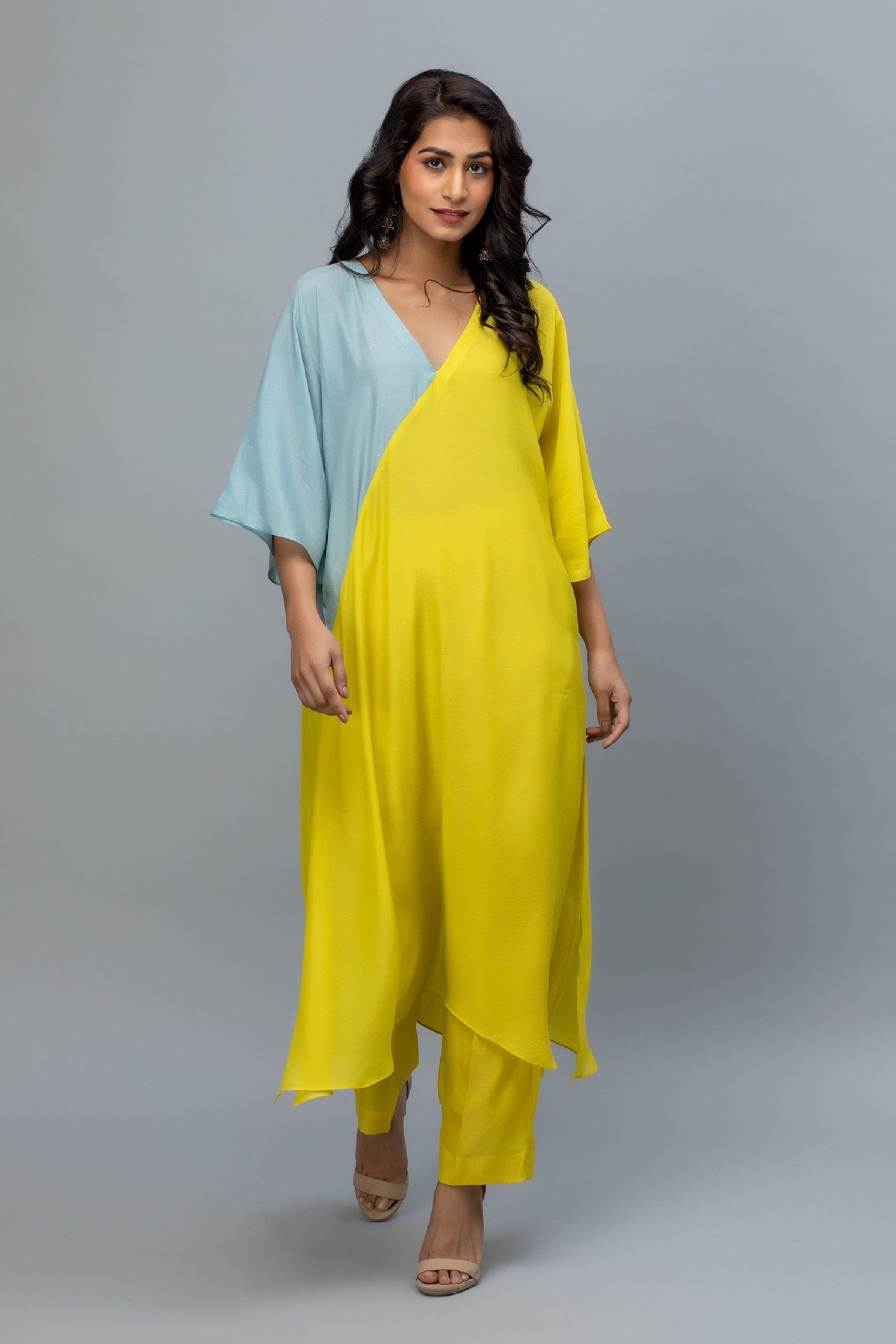 Yellow & Blue Kaftan