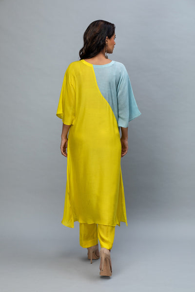 Yellow & Blue Kaftan