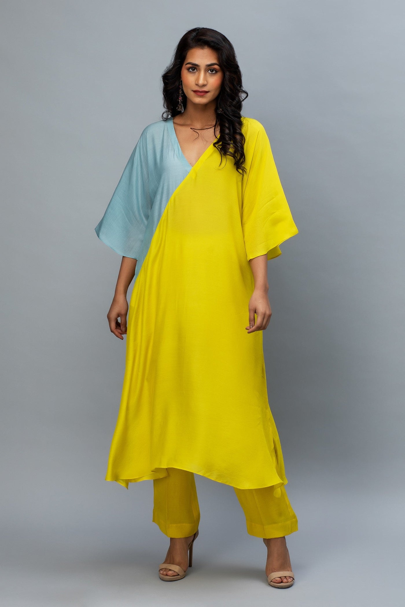 Yellow & Blue Kaftan