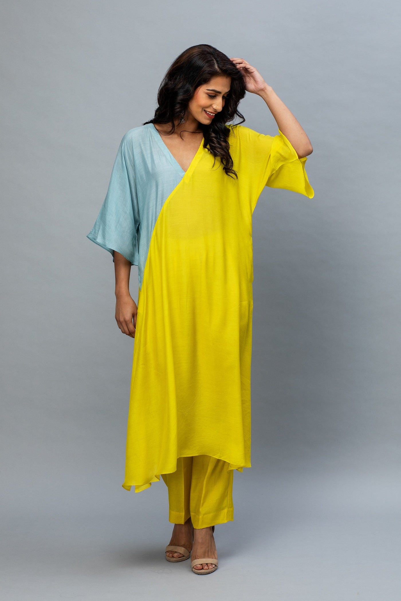 Yellow & Blue Kaftan