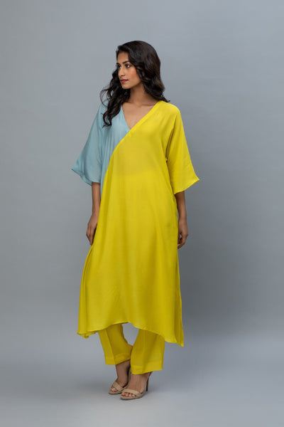 Yellow & Blue Kaftan